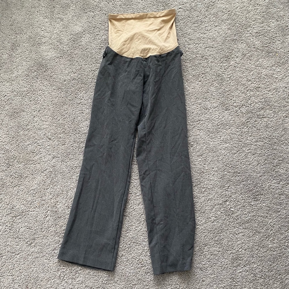PM Maternity gray dress pants